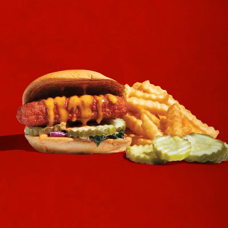 Dave's Hot Mozz Slider With Fries